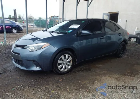 2016 Toyota Corolla Le из США, поврежденный, VIN 2T1BURHE4GC684620